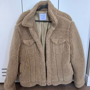 Mens Fuzzy Sherpa Jacket